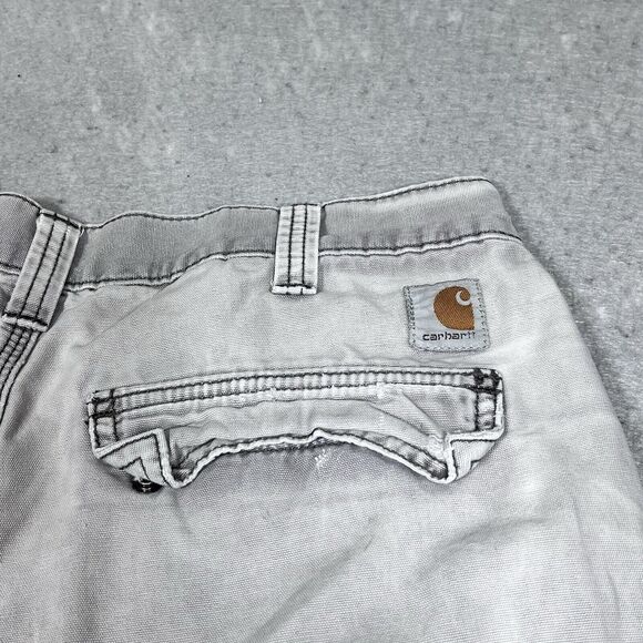 Vintage Carhartt Pants Men Gray Cargo Relaxed Fit Skater Work Chore Actual 32x29 - Picture 11 of 15